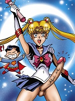 Sailor Moons Cock Fucks Supermans Ass